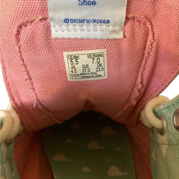 Vans Women's Pink and Cream High-Tops Size 5.5 - Picture 9 of 11